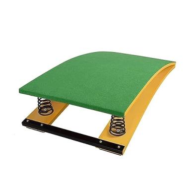 Imagem de SJHDUNBW Prancha de mola de madeira de madeira resistente, trampolim infantil para iniciantes, com mola de aço e almofada de salto para escola de ginástica em casa