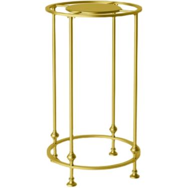 Imagem de Rack De Exposição Redondo Da Roupa Da Loja De Roupa, Cremalheiras Resistentes Da Roupa Para Pendurar A Roupa, Cremalheira Do Vestuário Do Metal Com Placa Na Parte Superior, White, 70cm/27.6in