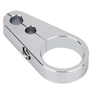 Imagem de XMMT Grampo de cabo de embreagem de guidão cromado de 3,8 cm para Harley Dyna Softail Touring Electra Glide