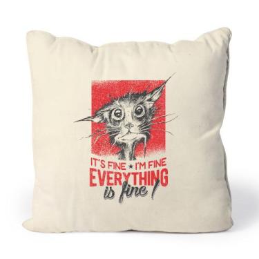 Imagem de Almofada Everything Is Fine - Studio Geek