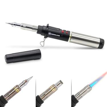 Imagem de Berkling BSG-668 Ferro de solda de butano premium – Pistola de micro solda portátil sem fio ajustável para eletrônicos, joias, soldagem e brasagem – Grau profissional inclui ponta de cobre banhado +