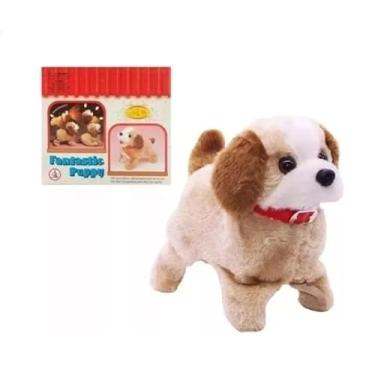 Imagem de Cachorro Brinquedo De Pelúcia Pula Anda Late Da Cambalhota