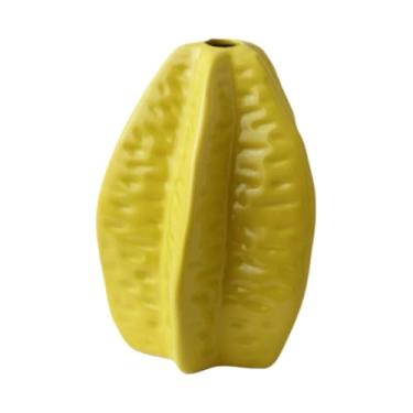 Imagem de Bothyi Vaso de cerâmica vaso de frutas de fruta exclusiva peça central, Amarelo