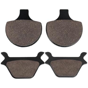 Imagem de SOLLON Pastilhas de freio dianteiras e traseiras para Harley Davidson Sportster 883 1200, Heritage Softail, FLSTF Fatboy, Heritage Softail, Heritage Springer, Softail 1988-1999