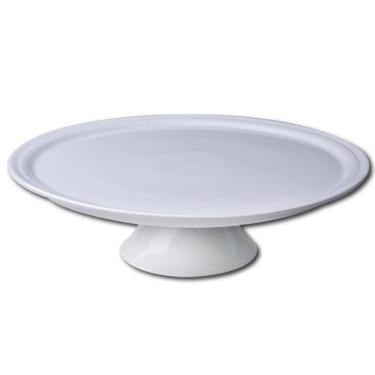 Imagem de Prato Para Bolo Com Pé Germer Complementos Tradicional G Em Porcelana 32 Cm Branco