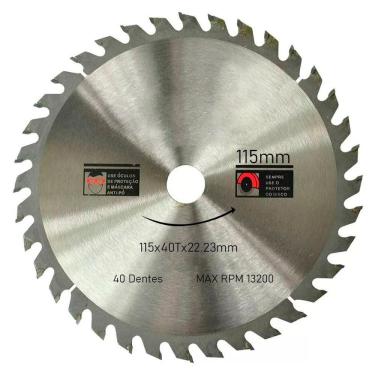 Imagem de Kit 2 Discos De Serra Circular Com 40 Dentes 4-1/2" 115mm Para Madeira