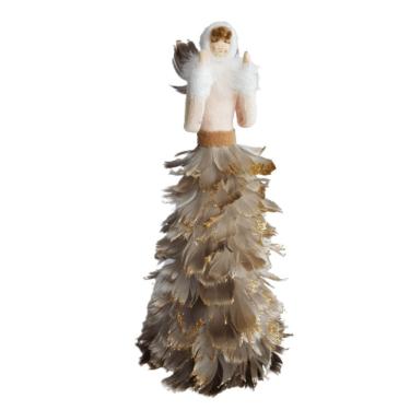 Imagem de Boneca Decorativa Coleção Luna Vestido De Penas 35cm 35cm