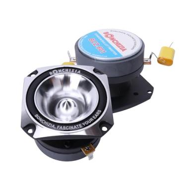 Imagem de BONCHIZIA Tweeters Super, Bullet Para Som Automotivo, Tweeter De Titânio Alta Compressão 1" Com Capacitor Crossover (Par)