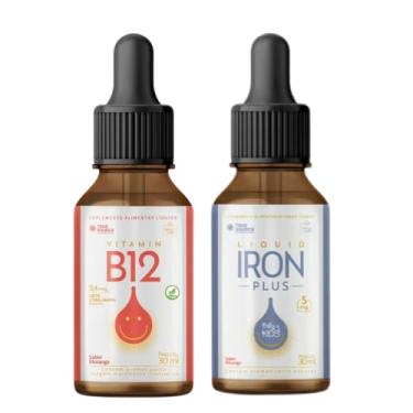 Imagem de Combo Vitamina B12 True Source Metilcobalamina Alta Absorção 30ml e Iron Plus Baby Ferro True Source 30ml