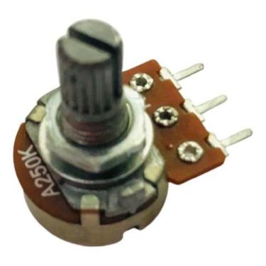 Imagem de Potenciômetro 250k A L15 Eixo Curto Sem Chave 16mm - Vitória Component