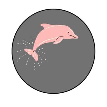 Imagem de Adesivo Decorativo Redondo, Tema Animais, 250mm, Vários Modelos (ANM246, COUCHÉ190, 250 MM)