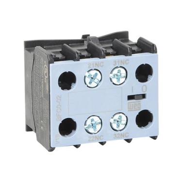 Imagem de Bloco Contato Auxiliar WEG BFC0-02 2NC Frontal 690v 60Hz