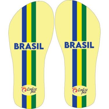 Imagem de Chinelo estampado (Futebol) - Confort Pés, Fut7, 37/38