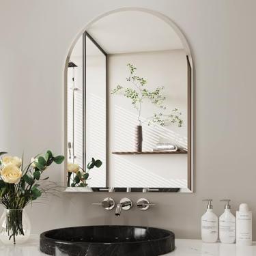 Imagem de AUYHM Espelho De Parede Arqueado, Pequeno 20X28 Para Parede, Sem Moldura, Banheiro, Espelhos Banheiro Moldura Sobre A Pia, Banheiros