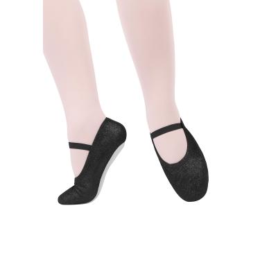 Imagem de Sapatilha Meia-Ponta Glitter Infantil Só Dança IF22D, Preto, 32
