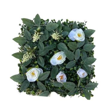 Imagem de IEUDNS Painel de parede de grama, tela de cerca verde para privacidade, planta artificial decorativa de 12 polegadas para varandas, quintais de