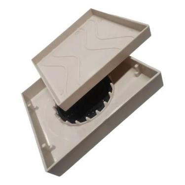 Imagem de Ralo Oculto 15x15 Invisivel Para Piso Porcelanato Bege - Deplasti
