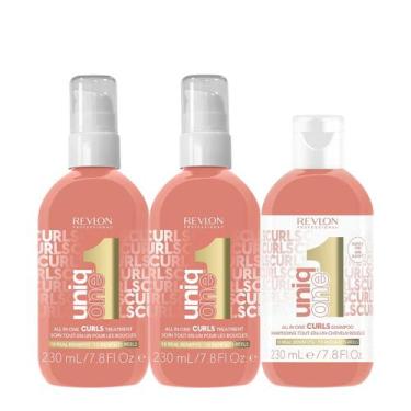 Imagem de Revlon Professional Uniq One Curls Leave-in Extra Shampoo (3 produtos)