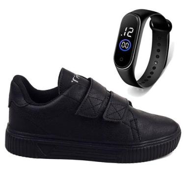Imagem de Sapatenis Infantil Meninos Tenis Casual Social + Relogio - LIGHT, 28, 