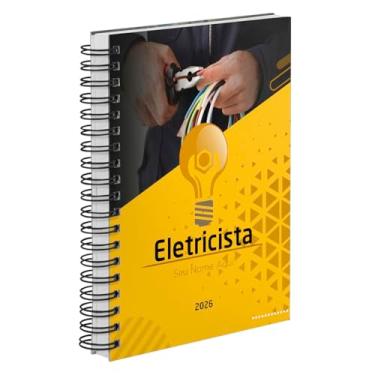 Imagem de Agenda Comercial 2026 Personalizada Capa Dura Eletricista Manutenção