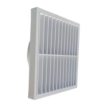 Imagem de FJMQHU Tampa de ventilação para RV, grelha de ventilação para de ar com venezianas e exaustor para RV, 14.1x14.1x10cm
