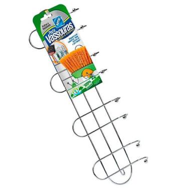 Imagem de Porta Vassouras com Esferas Aço Cromado 6x13,4x41cm 1015 - Arthi