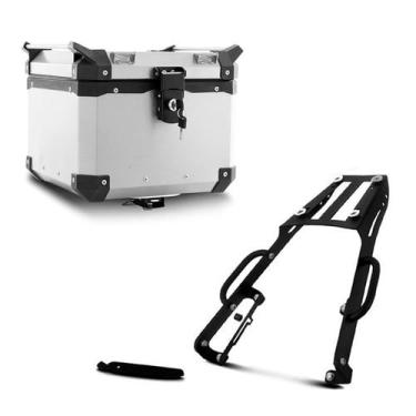 Imagem de Baú Moto Alumínio Top Case 35 Litros + Bagageiro Super Adventure NC 70