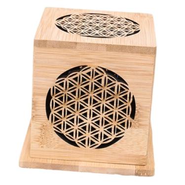 Imagem de WeiLaiKeQi Suporte de incenso de bambu, peça decorativa para mesa, presente artesanal, Style C, Tamanho real