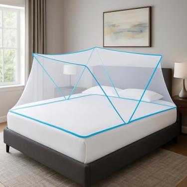 Imagem de Mosquiteiro para Cama Casal Queen – Tenda Portátil Dobrável e Prática Antimosquito