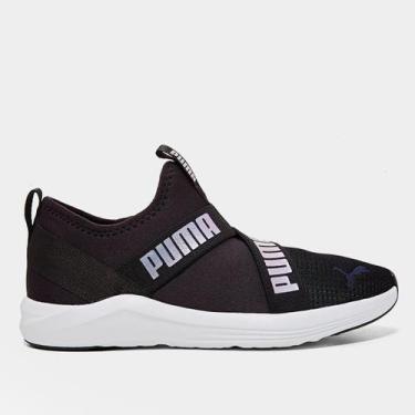 Imagem de Tênis Puma Prowl Slip-On Feminino, Preto, Cinza, 37