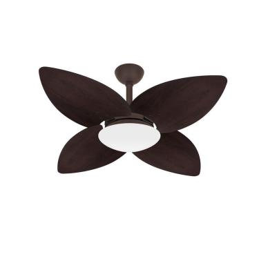 Imagem de Ventilador Teto Marrom Silencioso 4 Pás Winds Ventax 110V