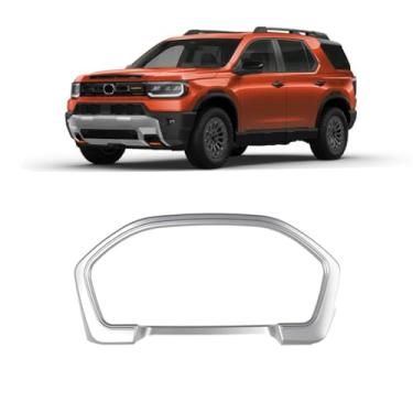 Imagem de TENWIND Tampa da moldura do painel do console central do carro compatível com acessórios Honda Passport 2026+ (prata)