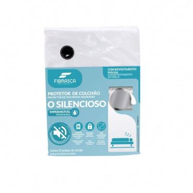Imagem de Protetor de Colchão Impermeável O Silencioso Fibrasca 96% Poliéster e 4% Elastano