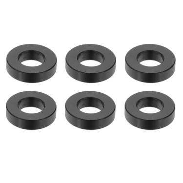Imagem de PATIKIL 6 peças espaçadores de alumínio, 1/2 x 1 espaçadores de metal alumínio 1/4 L espaçador parafuso isolador redondo não rosqueado bucha para parafusos de 5/40.6 cm, preto