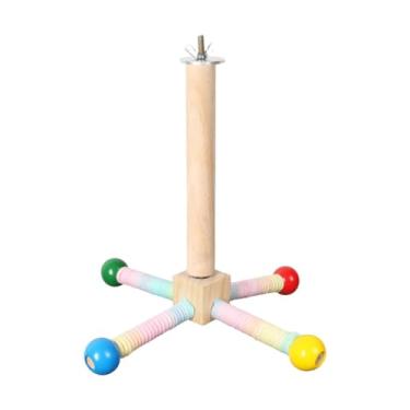 Imagem de Whtkoph Brinquedo Interativo de Madeira Prático E de Alta Qualidade para Pássaros, Papagaios, Calopsitas, Periquitos E Conures.