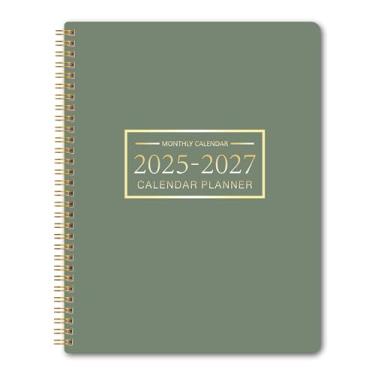 Imagem de Agenda mensal de julho de 2025 a junho de 2027, planejador mensal para 24 meses, 22 x 28 cm, planejador de professores mensalmente, capa de PVC rígido, encadernado em espiral, calendário de