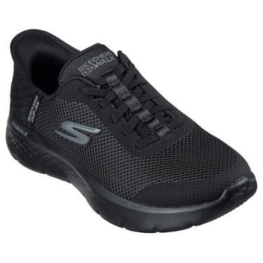 Imagem de Skechers Tênis feminino Go Walk Flex Hands Free Slip-ins - Grand Entry, Preto, 7 Wide