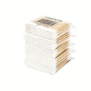 Imagem de Cotonetes De Algodão Em Massa Cabeça Dupla 100 300 500 800pcs 20 40set