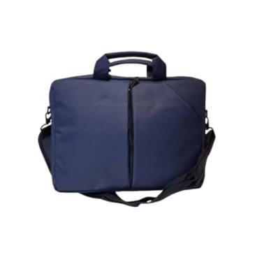 Imagem de Bolsa Transversal Notebook Pasta Mala Resistente Lisa (Azul Escuro)