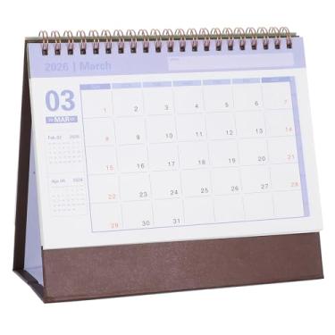 Imagem de Luxshiny Calendário de Mesa Estético 2025-2026: Organizador de Mesa Pequeno Com 18 Meses para Planejamento E Agendamento de Cafés