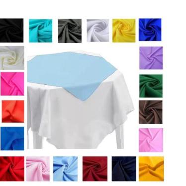 Imagem de Kit 10 Toalha Cobre Mancha Medidas 75x75 Mesa Posta Festas Restaurante