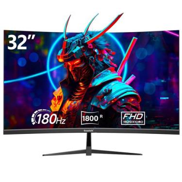 Imagem de Monitor Gawfolk 1800R Curved Gaming de 32 polegadas 165/180 Hz FHD 108