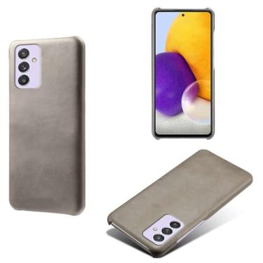 Imagem de Capa para Samsung Galaxy Quantum 2,Proteção contra quedas,Casca de volta de cor sólida simples,Design de couro de imitação de plástico-Gray