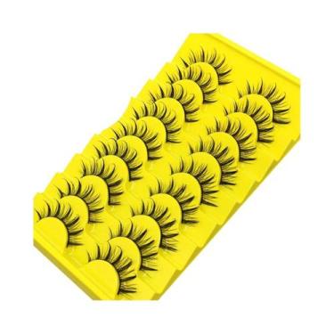 Imagem de Cílios Postiços Naturais 3D Wispy De Mink Sintético, Extensão De 5, 7,