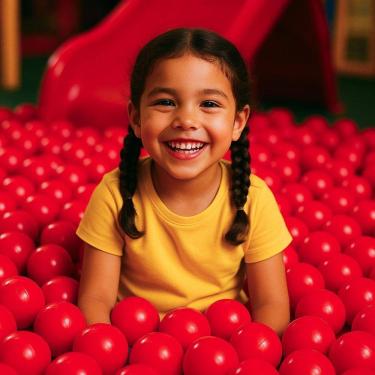 Imagem de 50 Bolinhas De Piscina Vermelhas Que Não Amassam