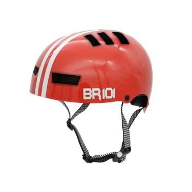 Imagem de Capacete Bike Patins Patinete bicicleta skate Urbano Profissional BR 101 (Vermelho, M - VESTE 57/58)