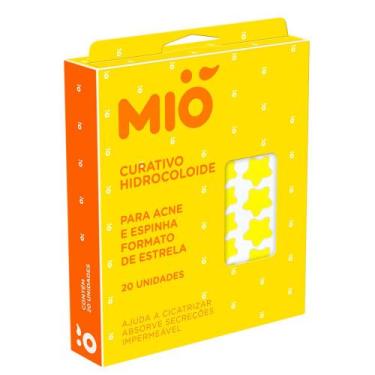 Imagem de Curativo Hidrocoloide Mió para Acne e Espinha Formato Estrela 20 Unida