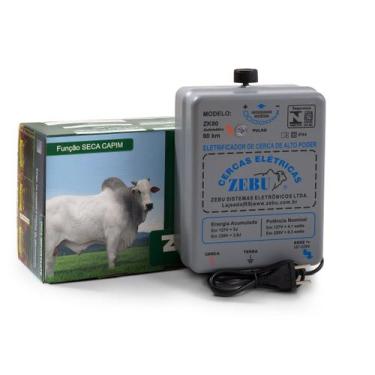 Imagem de Eletrificador Rural Cerca Elétrica Zebu ZK80 3,8 Joules 80m