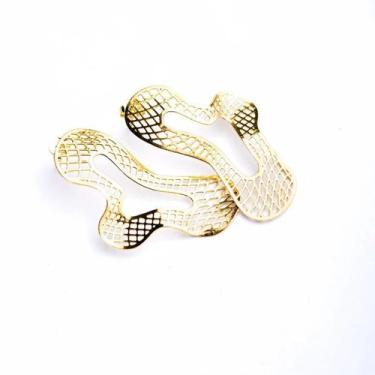 Imagem de Brinco Orgânico Em Tela Vibração Banhado a Ouro 18 K - DRoss