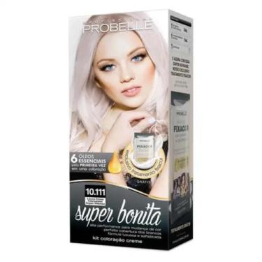 Imagem de Coloração 10.111 Louro Claríssimo Cinza Super Intenso Probelle 50G